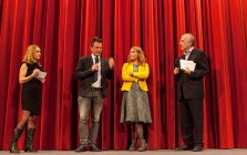 LET\'S CEE 2015 Moderator Mirjam Unger, Director Dalibor Matanic and Actress Tihana Lazovic THE HIGH SUN, Moderator Christian Schueller Credit Alex Halada LET\'S CEE