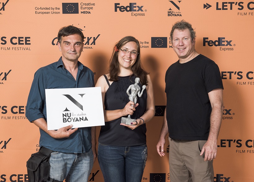 tl_files/letscee/contentimages/2018 Awards/Danny Lerner Award for the Best Feature Film IVAN by Janez Burger, in picture CEO Nu Boyana Yariv Lerner and actor Leon Lucev_Credit Danel Auer-LETSCEE-m.jpg